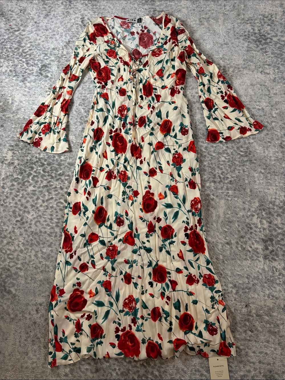 Rixo Gwenyth Crepe de Chine Midi Dress